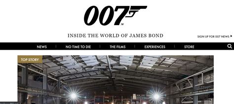 james bond website.